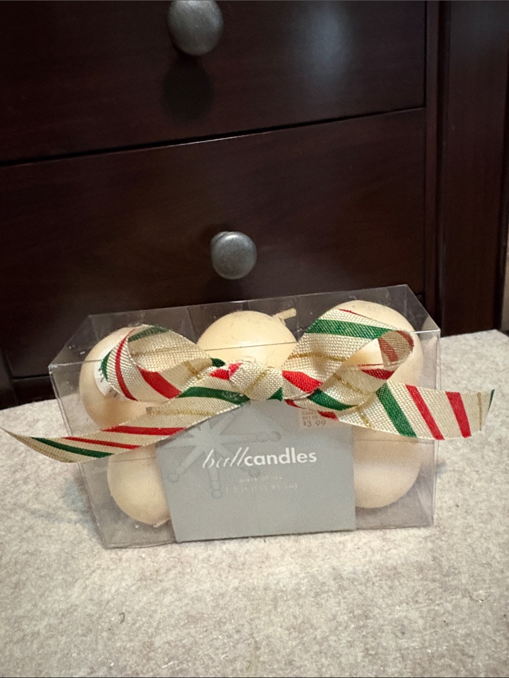 Ball Candles Ivory Holiday Ball Candle Set